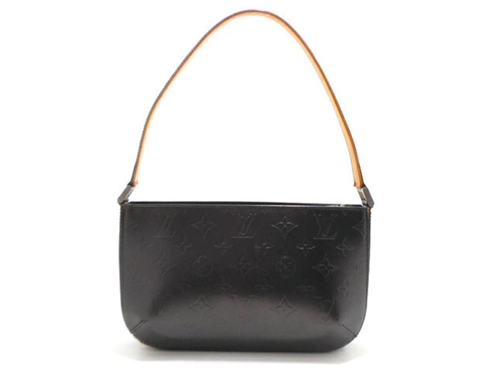 LOUIS VUITTON Fowler Handbag Monogram Mat Noir Black Dark Gray